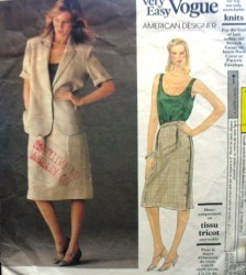 1148 VOGUE PERRY ELLIS SS JACKET, STRAIGHT SKIRT, JERSEY TOP PATTERN 10